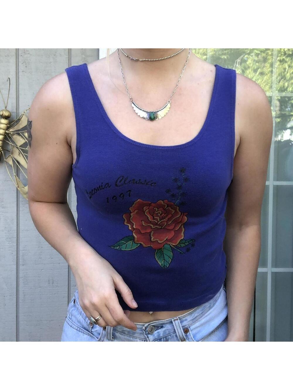 Harley Davidson Women's Purple and Blue Vests-tanks-cami